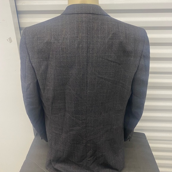 Brioni Roman Style Roma Sports Jacket Gray Striped Men’s - Picture 5 of 11